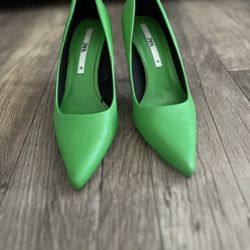 Zara Green Heels