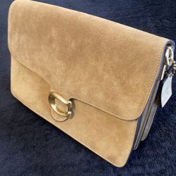 Coach Suede Chain Tabby Shoulder Bag