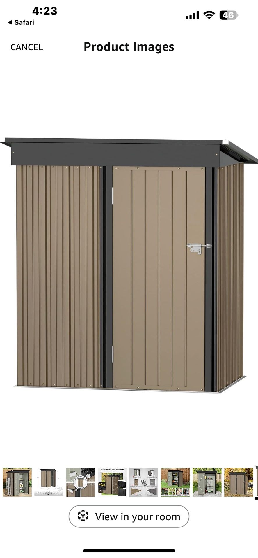 Metal Garden Shed 3x5