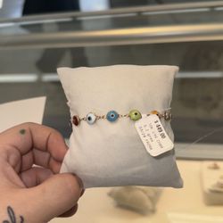 10k Evil Eye Bracelet 