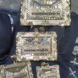 10k Last Supper Pendent
