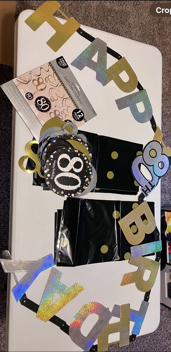 80th Birthday Props