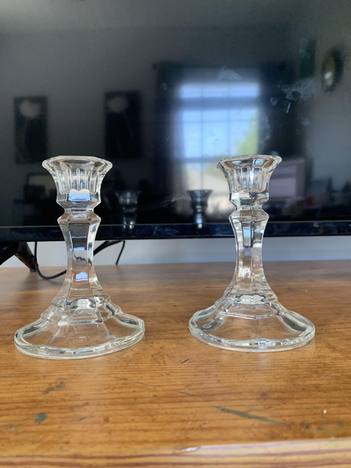 Partylite Crystal Candle Stick Holders