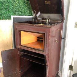 Record Player Over 100 Years Old.