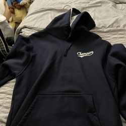 Champion Navy Blue Hoodie Men’s Small