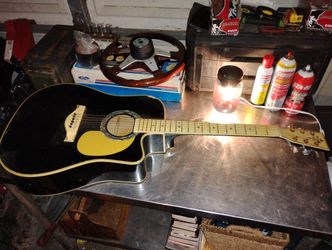 Esteban Vintage Legacy Guitar With Rare Heart On Back