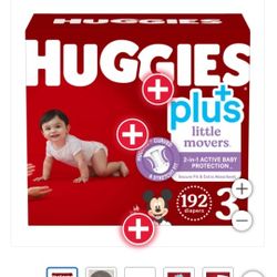 HUGGIES PLUS DIAPERS FOR SALE!!!!!