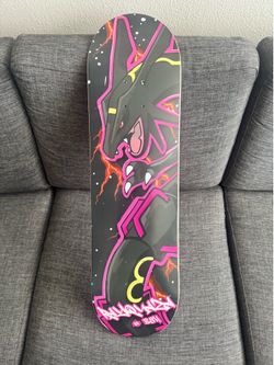 Shiny Rayquaza Skateboard Deck - 8.50’’