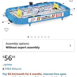 MD Sports Rod Hockey Table Game, 36”, Lightweight Table Top 