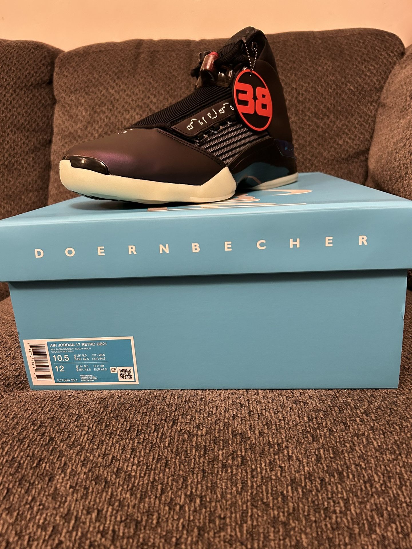 Jordan 17 Retro Doernbecher Zack Rumbaugh Size 10.5