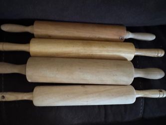Lot Vintage Maple Rolling Pin: Rustic Kitchen Decor, Baking Tool