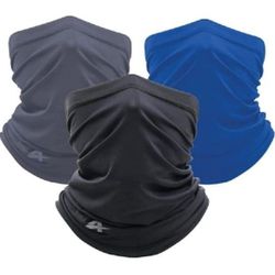 New Arctic Cool Cooling Face Gaiter 3 In Each Pack