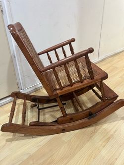 Vintage Rocking Chair and High Chair 2-1