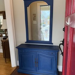 Entry Way Cabinet And Mirror 