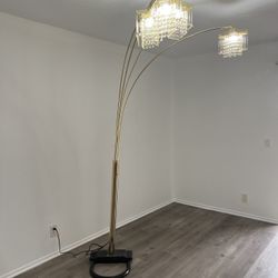 Gold Standing Lamp Fountain Overhead