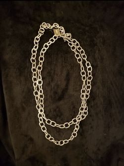 CHICOS Silver Chain link Necklace NEW