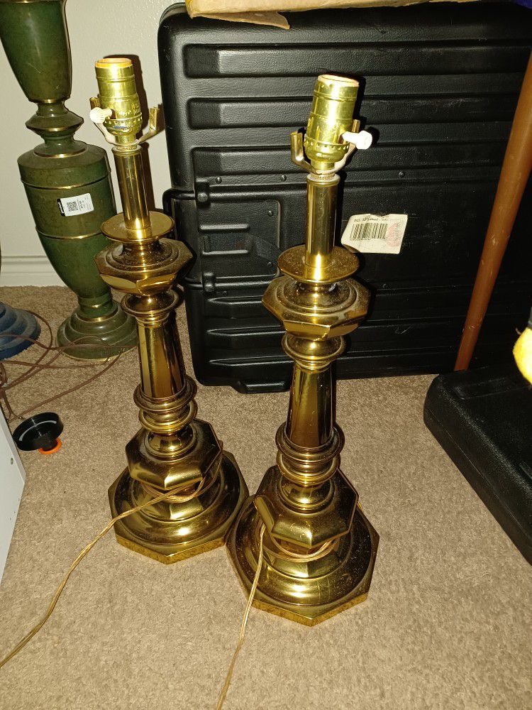 Vintage Brass Lamps as is $20