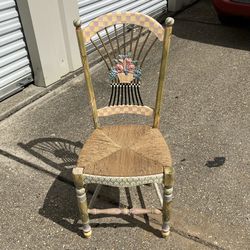 Mackenzie Childs Light Flower Basket Side Chair Project