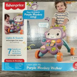 Fisher-Price Purple Monkey Walker