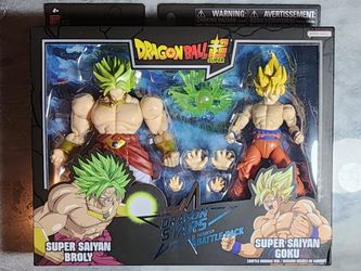 Dragon Ball Super Dragon Stars Super Saiyan Goku Battle Damage Ver. vs. Super  Saiyan Broly Dragon Ball Z Battle 2-Pack