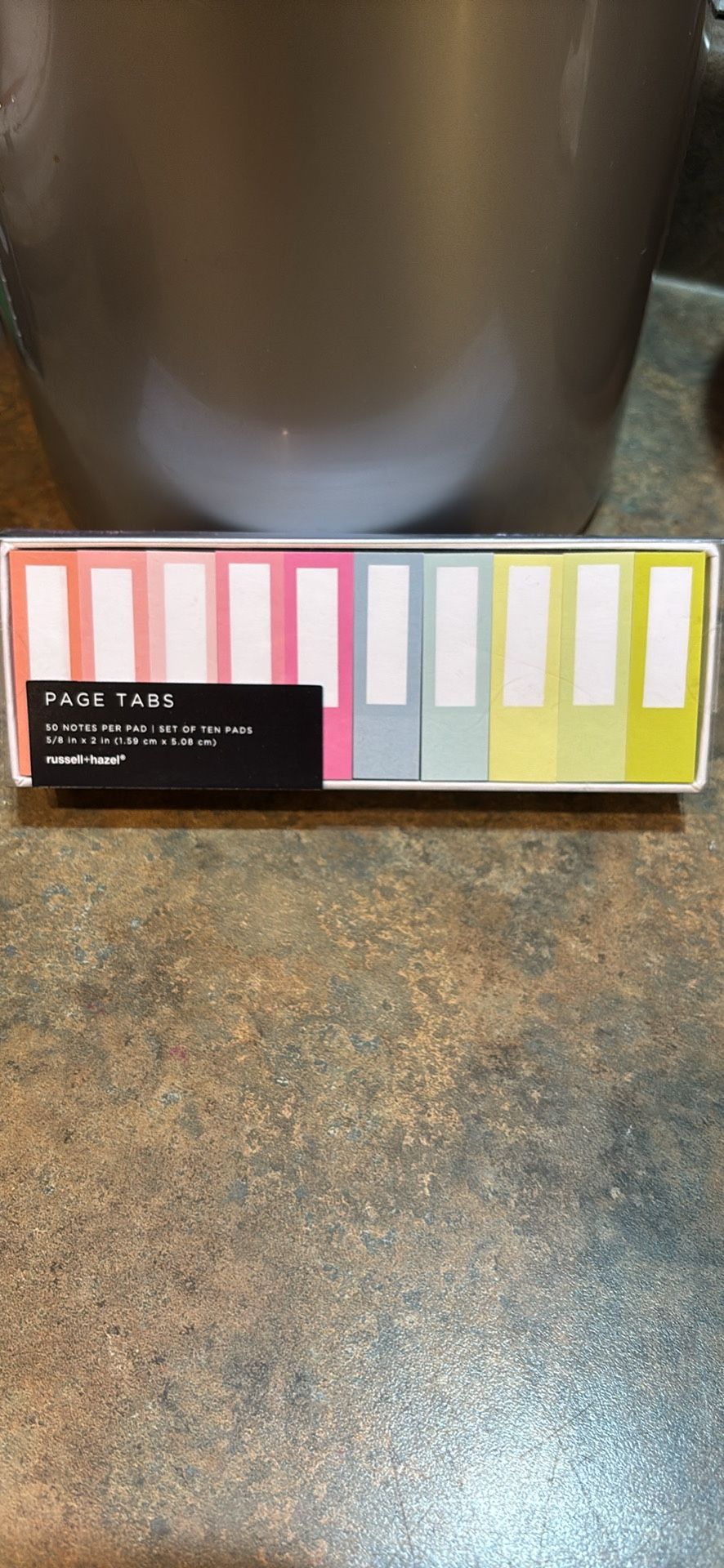 Pastel colored page tabs. Great for Easter Basket
