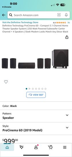 Pro Definitive Speaker And Denon Surround Sound