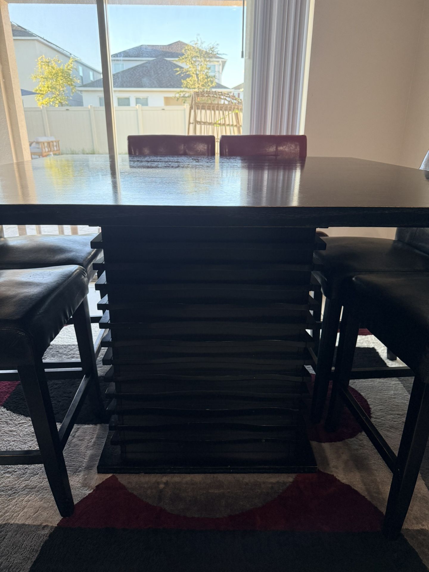 Solid Wood Dining table With 6 Chairs For Sale