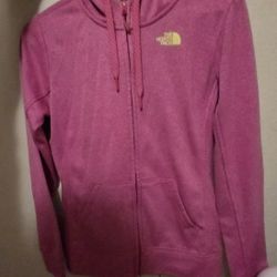The north face women's small zip, Up  pink hoodie
