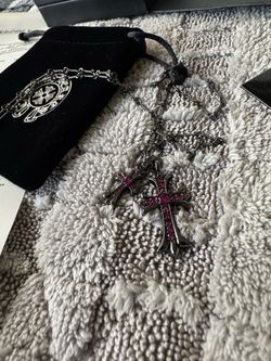 Chrome Goth Hearts black chain