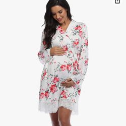 Robes for Women Maternity Robe for Hospital Robes Labor Delivery Robes Pregnancy Nursing Robes Sleepwear