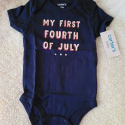 NWT Carter’s® Baby 1st 4th of July Bodysuit - Size 9 Months