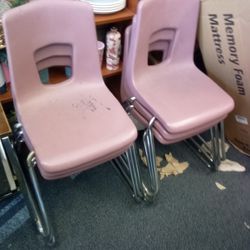 6 School Chairs $8