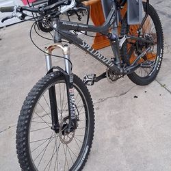 Specialized Stump Jumper. With A Kids Carrier.