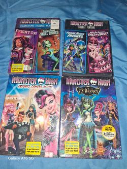 Monster High DVDs Set Of 4.Great Shape