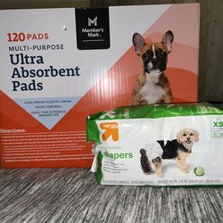 Puppy Pads And Puppy Diapers (XS) 