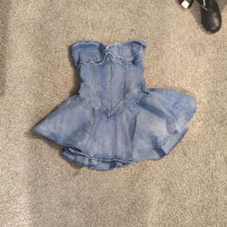 Jean Dress With Shorts Under