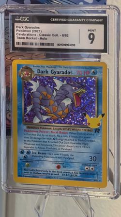 Pokemon CGC 9 Dark Gyrados Celebrations