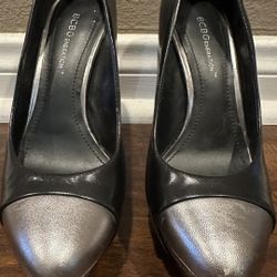 BCBG Black Leather pumps