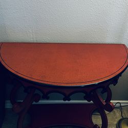 vintage decorative cherry wood table 40”WX 20”DX32-1/“H