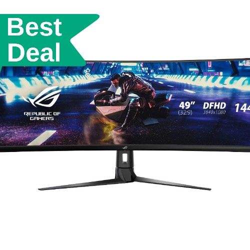 Like NEW Asus ROG Strix XG49VQ 144hz 49 inch Ultra wide Curved Gaming Monitor