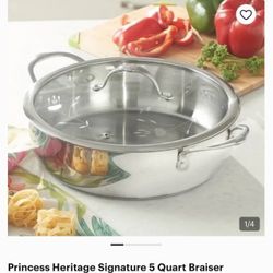 Princess house 5 q heritage Braiser