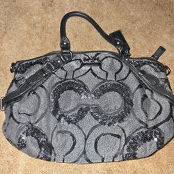 Coach Madison Sequin Op Art Sophia Satchel Bag