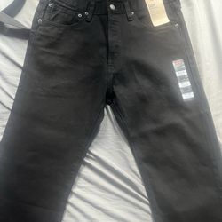 All Black 501 Jeans 32x30 brand new never worn