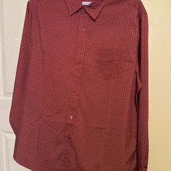 Red dress shirt