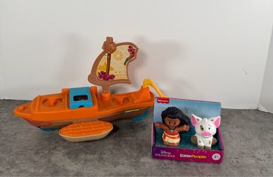 Fisher-Price Little People Disney Moana Boat & Figures Set