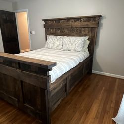 Solid Wood Queen Bed frame 