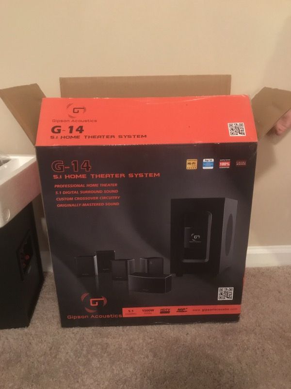 Gipson G-14 5.1 home theater system 1500 Watts must go