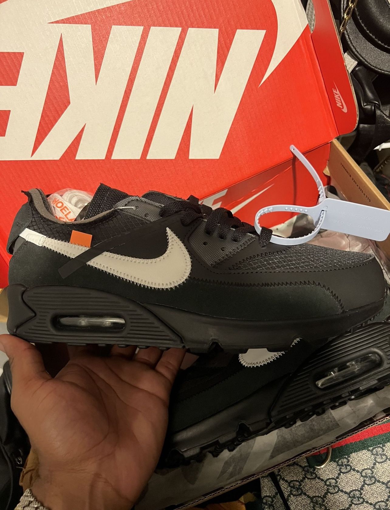 Nike x Off White Airmax 90 “Black/White” SIZE 10.5M FOR SELL NOW! 🚨🚨