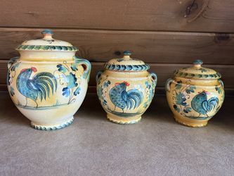 Williams & Sonoma tea coffee & sugar canisters