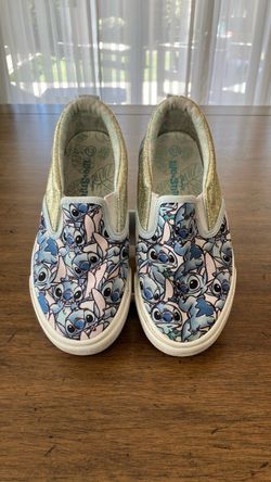 Disney Lilo & Stitch Kids Slip-On Sneakers – Size 13